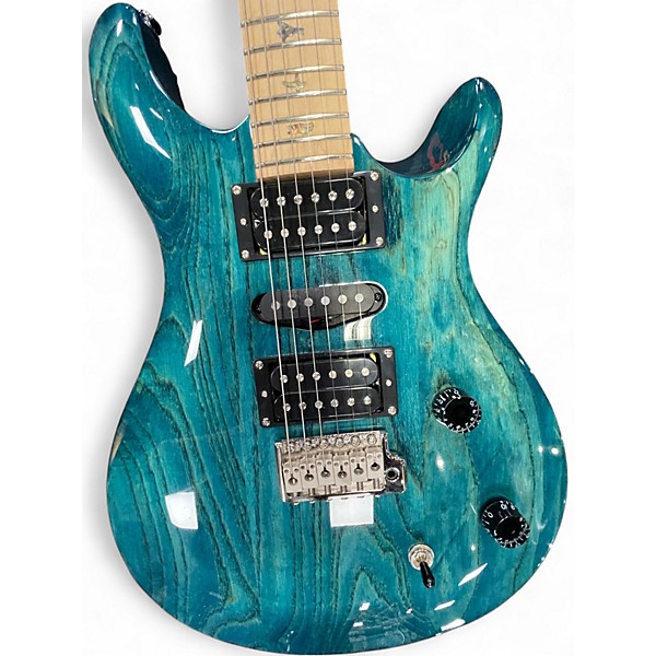 Used PRS SE SWAMP ASH SPECIAL BLUE Solid Body Electric Guitar