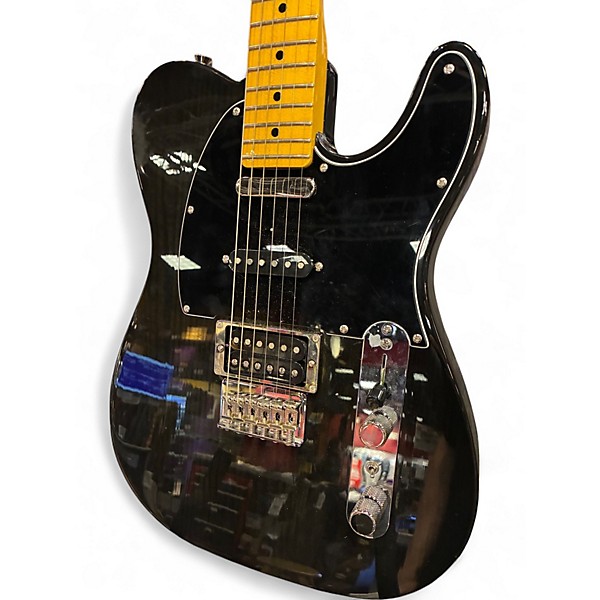 Used Fender Modern Player Telecaster Trans Black Solid Body Electric Guitar
