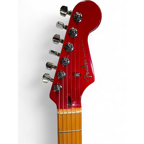 Used 2024 Fender American Ultra Luxe Stratocaster 2 Tone Sunburst Solid Body Electric Guitar