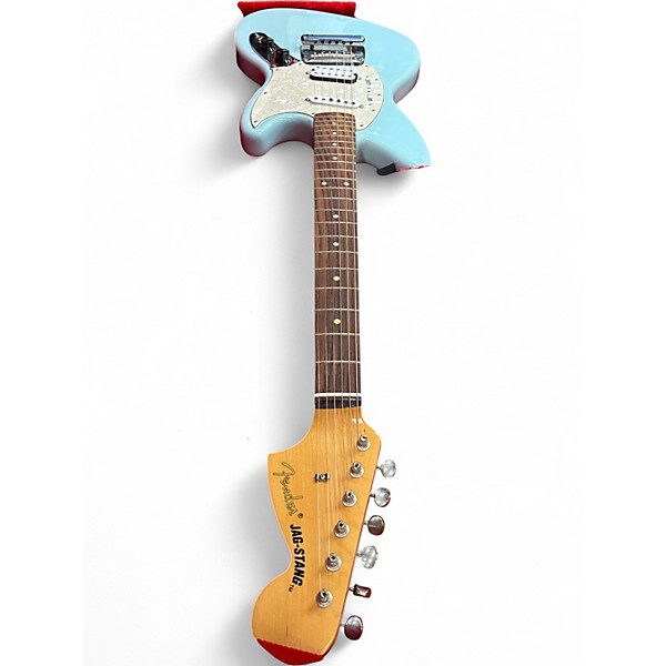 Used Fender Jagstang BABY BLUE Solid Body Electric Guitar