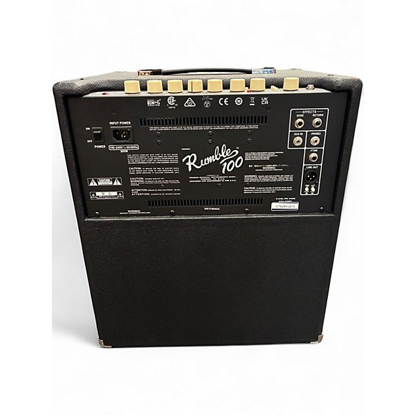 Used Fender Rumble 100 1x15 100W Bass Combo Amp