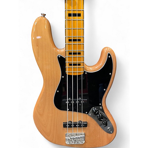 Used Squier Classic Vibe 70s Jazz Bass Natural Electric Bass Guitar