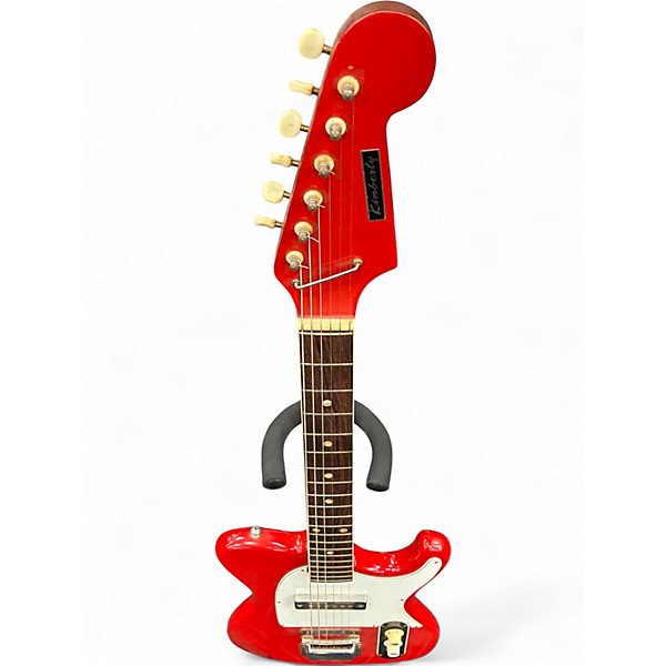 Vintage 1960s Kimberly Electric red Solid Body Electric Guitar