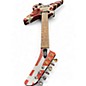 Used EVH SHARK STRIPE RED AND GRAY STRIPES Solid Body Electric Guitar