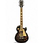 Used Gibson Les Paul Traditional Pro V Flame Top Trans Black Solid Body Electric Guitar thumbnail