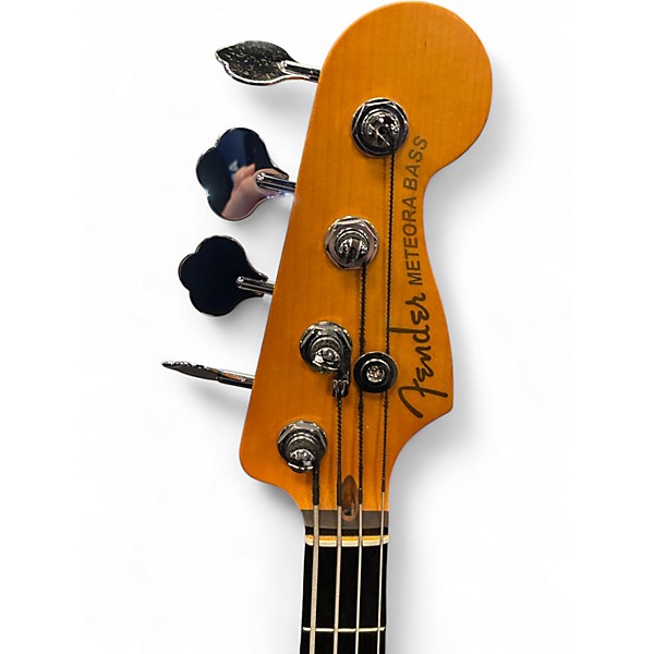 Used Fender American Ultra II Meteora Bass 2 Tone Sunburst Electric Bass Guitar