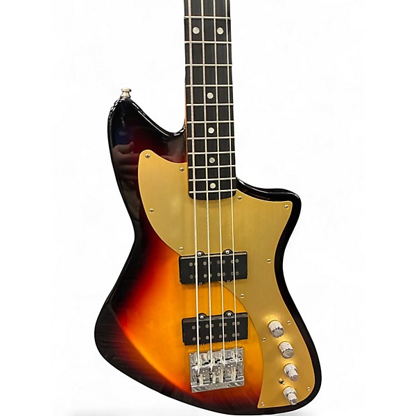 Used Fender American Ultra II Meteora Bass 2 Tone Sunburst Electric Bass Guitar