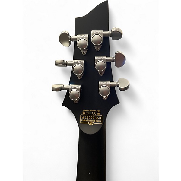 Used Schecter Guitar Research C1 Platinum translucent blacl Solid Body Electric Guitar