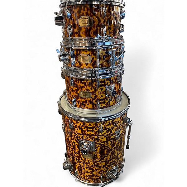 Used Yamaha 4 Piece Hip Gig Al Foster Sr Gold Marine Pearl Drum Kit