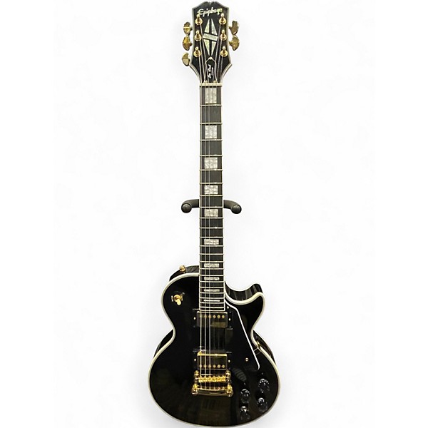 Used Epiphone Les Paul Custom Black Solid Body Electric Guitar