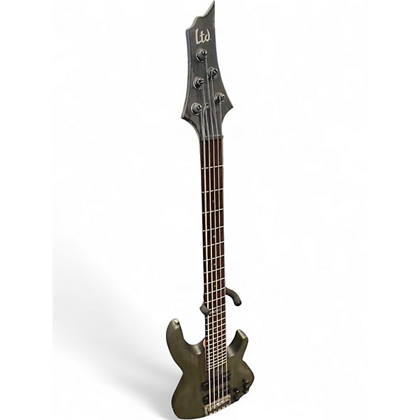 Used ESP LTD B205SM 5 String black satin Electric Bass Guitar