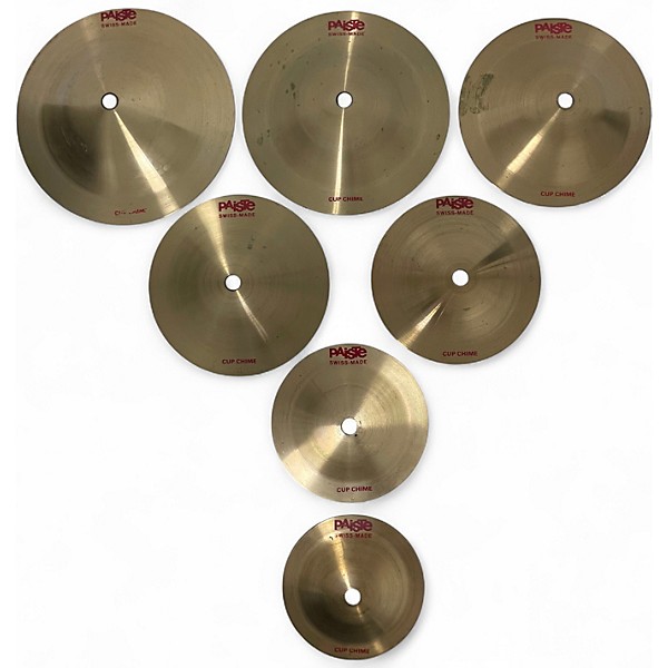 Used Paiste Multiple 2002 CUP CHIME 7-PIECE CYMBAL SET Cymbal