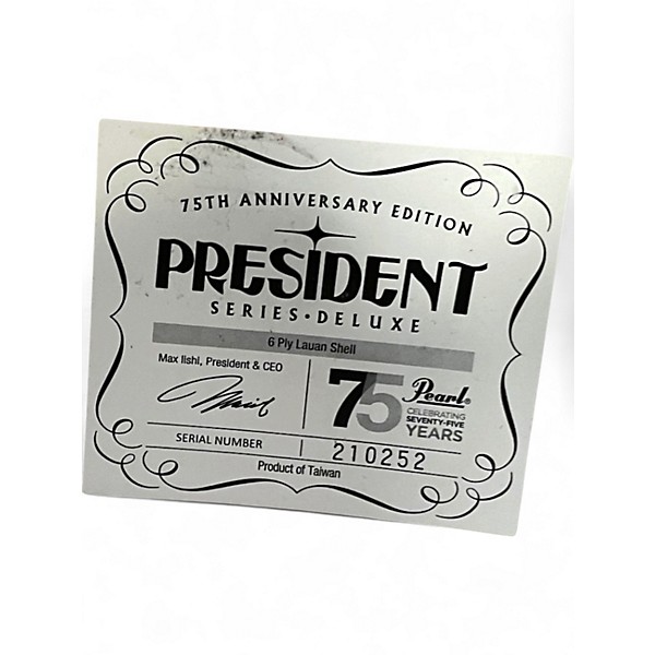 Used Pearl 3 Piece President Series Deluxe Desert Ripple Drum Kit