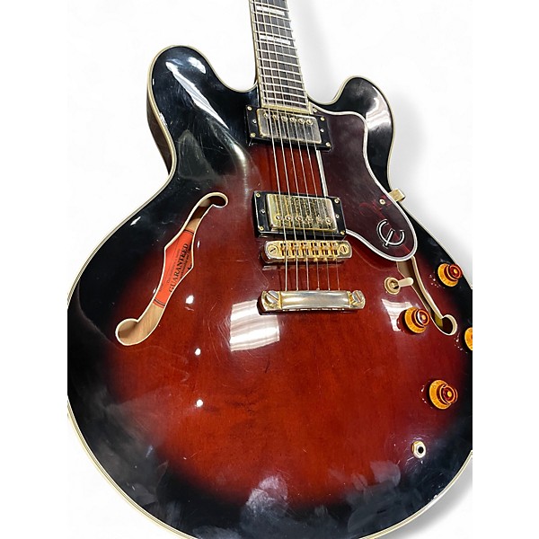 Used Epiphone Sheraton II Cherry Sunburst Hollow Body Electric Guitar