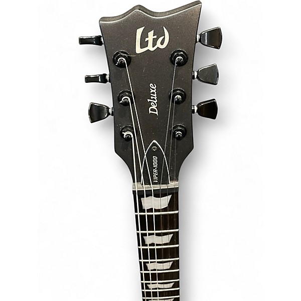 Used ESP LTD Viper 1000 EverTune Gray Solid Body Electric Guitar