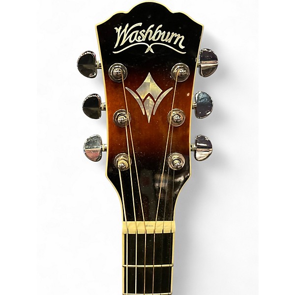 Used Washburn EA15ATB Tobacco Sunburst Acoustic Electric Guitar