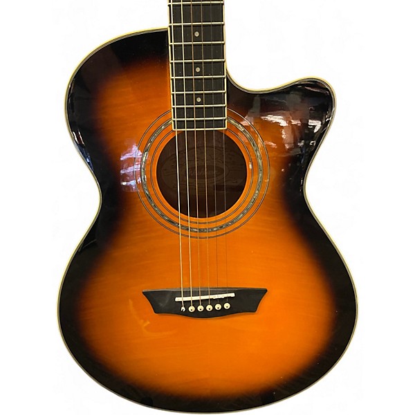 Used Washburn EA15ATB Tobacco Sunburst Acoustic Electric Guitar