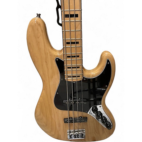 Used Fender American Deluxe Jazz Bass Natural Electric Bass Guitar