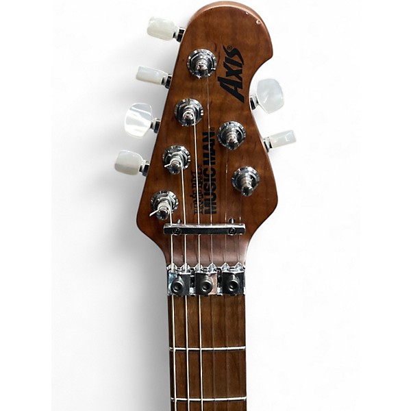 Used Ernie Ball Music Man Axis One Piece Translucent Gold Solid Body Electric Guitar