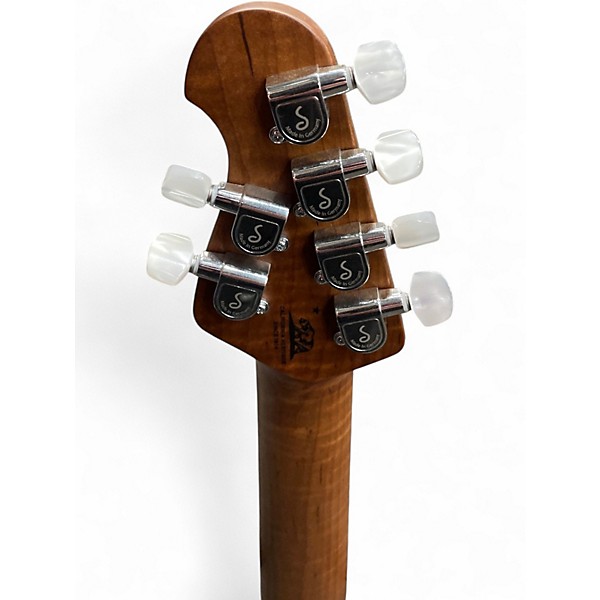 Used Ernie Ball Music Man Axis One Piece Translucent Gold Solid Body Electric Guitar