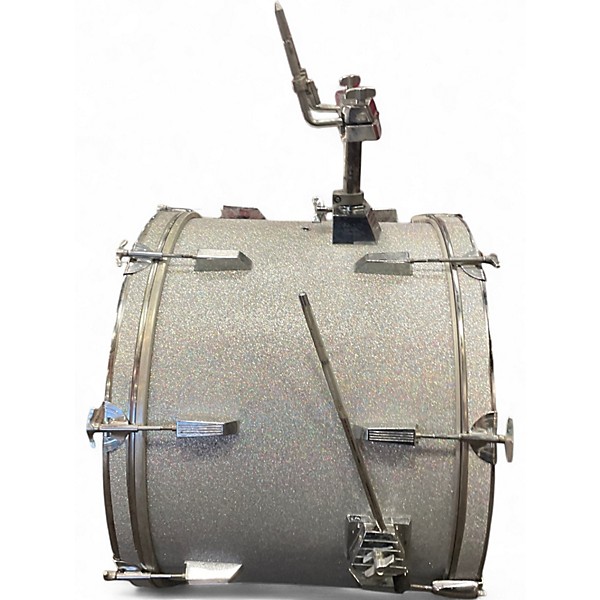 Used Miscellaneous 4 Piece 4 PC Shell Pack Silver Sparkle Drum Kit