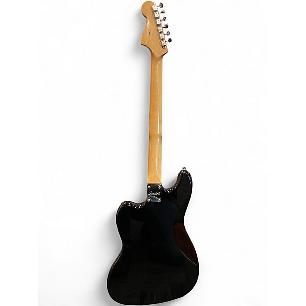 Used Squier Vintage Modified Bass VI Black Electric Bass Guitar