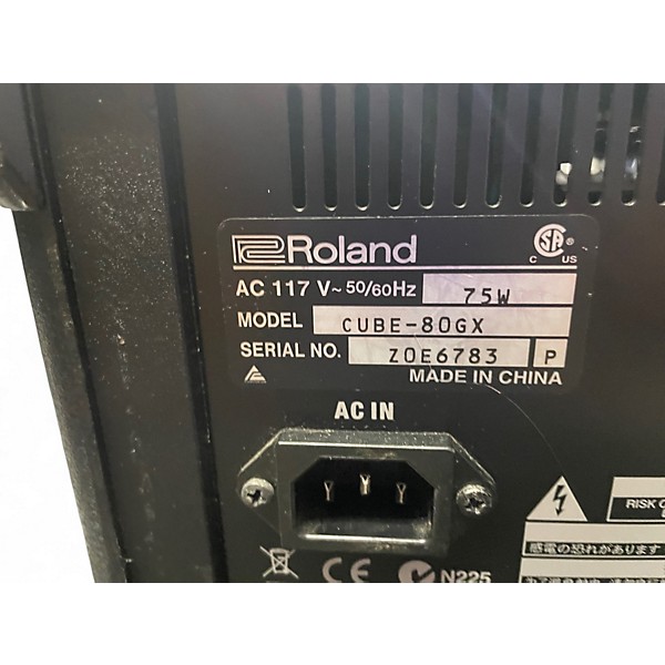 Used Roland Cube 80GX 80W 1x12 Guitar Combo Amp