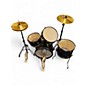 Used Ludwig 4 Piece Questlove Pocket Kit Black Sparkel Drum Kit thumbnail