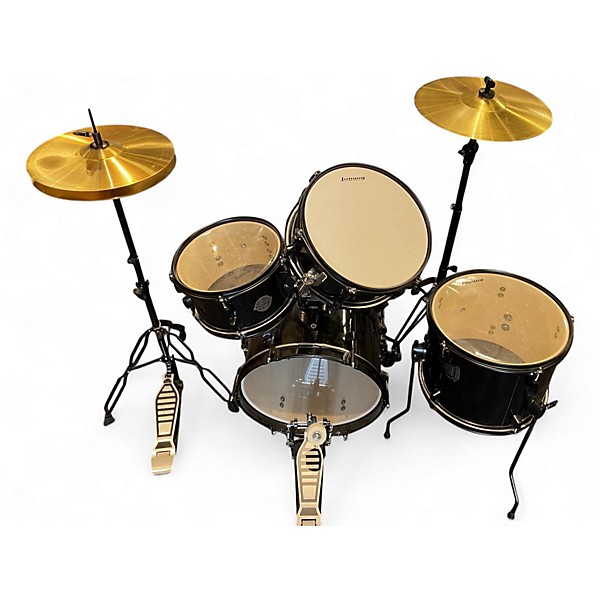 Used Ludwig 4 Piece Questlove Pocket Kit Black Sparkel Drum Kit
