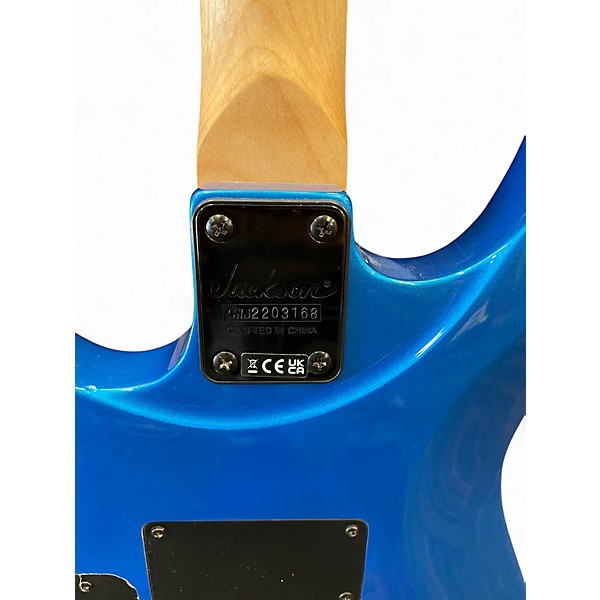 Used Jackson JS22 Dinky Blue Solid Body Electric Guitar