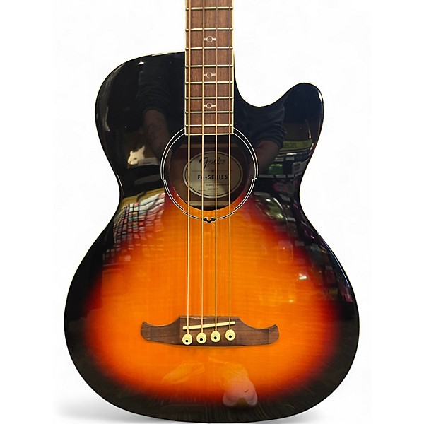 Used Fender FA450CE 3 Tone Sunburst Acoustic Bass Guitar
