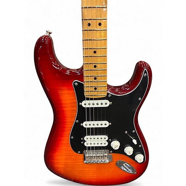 Used 2022 Fender Player Plus Stratocaster Plus Top HSS 3 Color Sunburst Solid Body Electric Guitar
