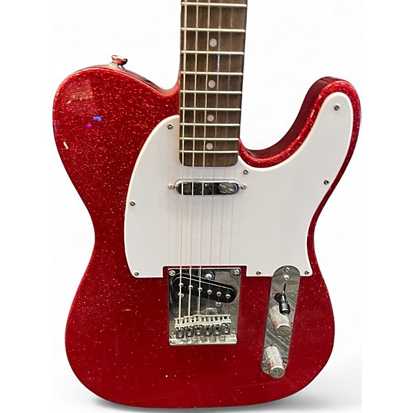 Used Squier Bullet Telecaster RED SPARKLE Solid Body Electric Guitar