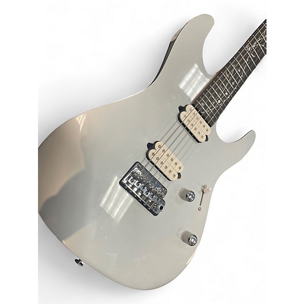 Used Ibanez TOD10 Metallic Silver Solid Body Electric Guitar