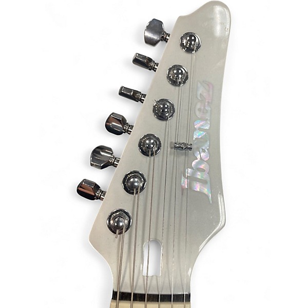 Used Ibanez TOD10 Metallic Silver Solid Body Electric Guitar