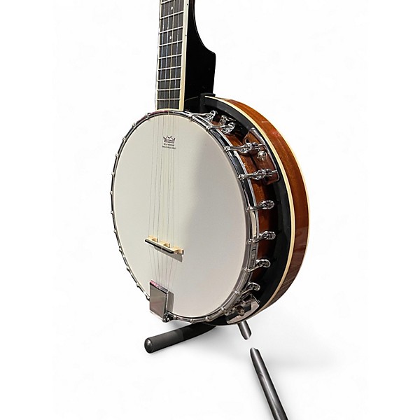 Used Vangoa 5 String Banjo Left Handed Natural Banjo