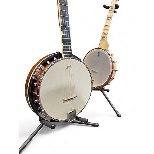 Used Vangoa 5 String Banjo Left Handed Natural Banjo