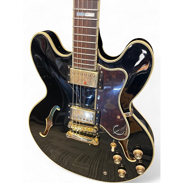 Used Epiphone Sheraton II Black Hollow Body Electric Guitar