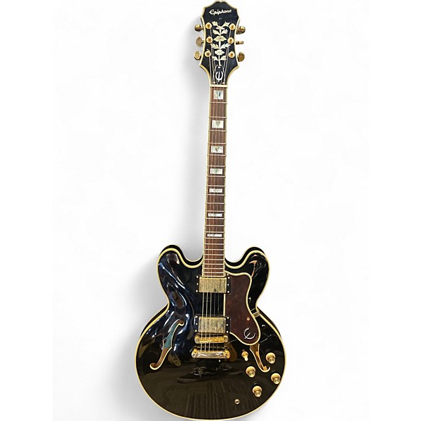Used Epiphone Sheraton II Black Hollow Body Electric Guitar