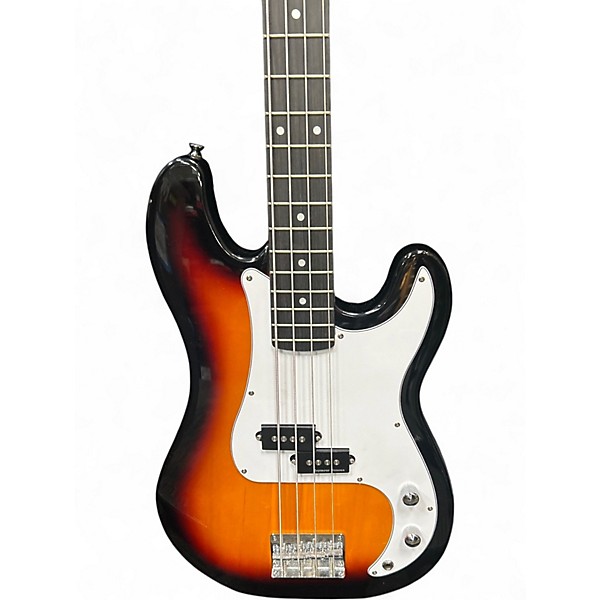 Used Donner STANDARD SERIES BASS 2 Color Sunburst Electric Bass Guitar