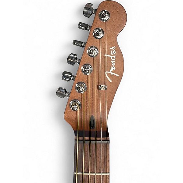 Used Fender Acoustasonic Player Telecaster Black Acoustic Electric Guitar