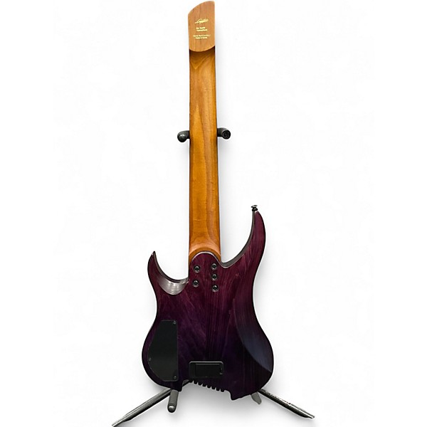 Used Legator Ghost Headless 8 Trans Purple Solid Body Electric Guitar