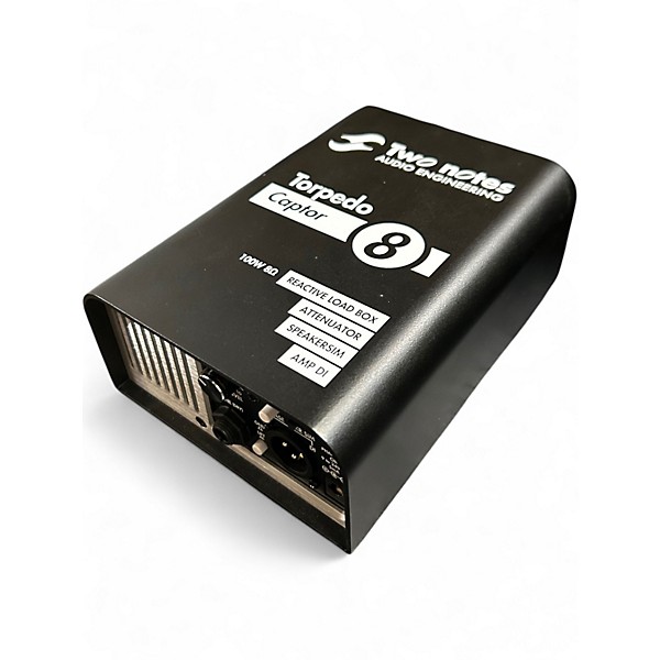 Used Two Notes Audio Engineering Torpedo Captor Loadbox/Attenuator/DI Black 8 Ohm Direct Box