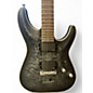 Used Schecter Guitar Research C1 Platinum Trans Black Solid Body Electric Guitar