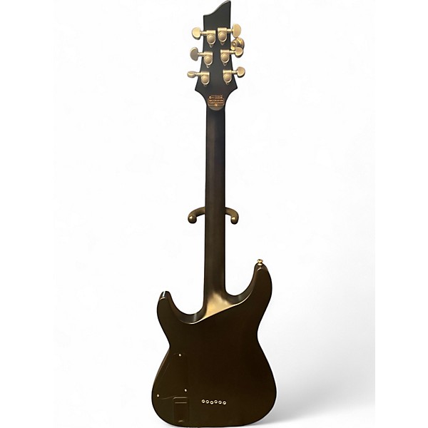 Used Schecter Guitar Research C1 Platinum Trans Black Solid Body Electric Guitar