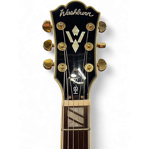 Used 2015 Washburn HB35 Candy Apple Red Hollow Body Electric Guitar