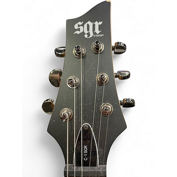 Used Schecter Guitar Research C-1 SGR Red to Black Fade Solid Body Electric Guitar