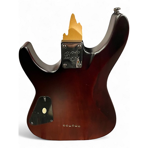 Used Schecter Guitar Research C-1 SGR Red to Black Fade Solid Body Electric Guitar