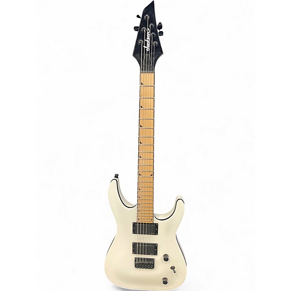 Used Jackson SLATHXMG3-6 White Solid Body Electric Guitar
