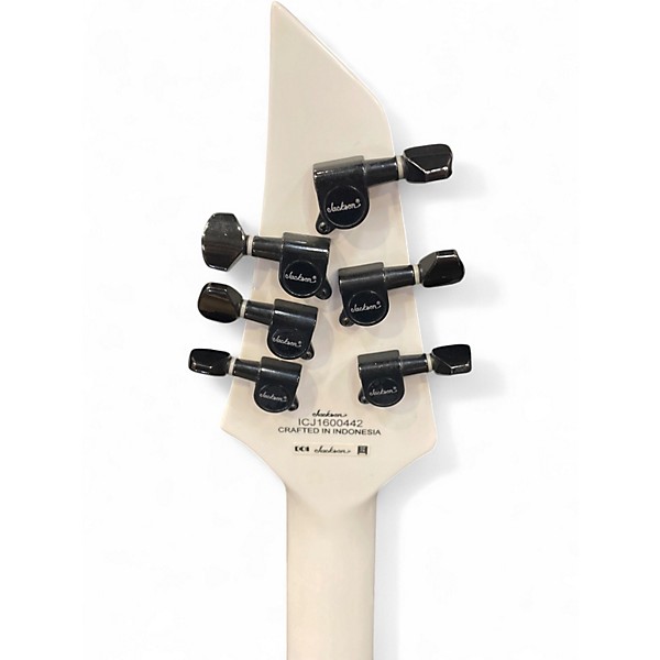Used Jackson SLATHXMG3-6 White Solid Body Electric Guitar